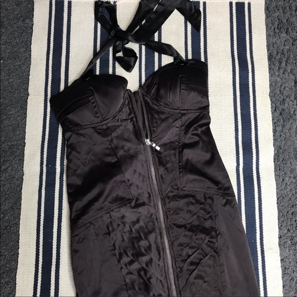 GORGEOUS Entry Brown Mini Dress Size M - Picture 4 of 8